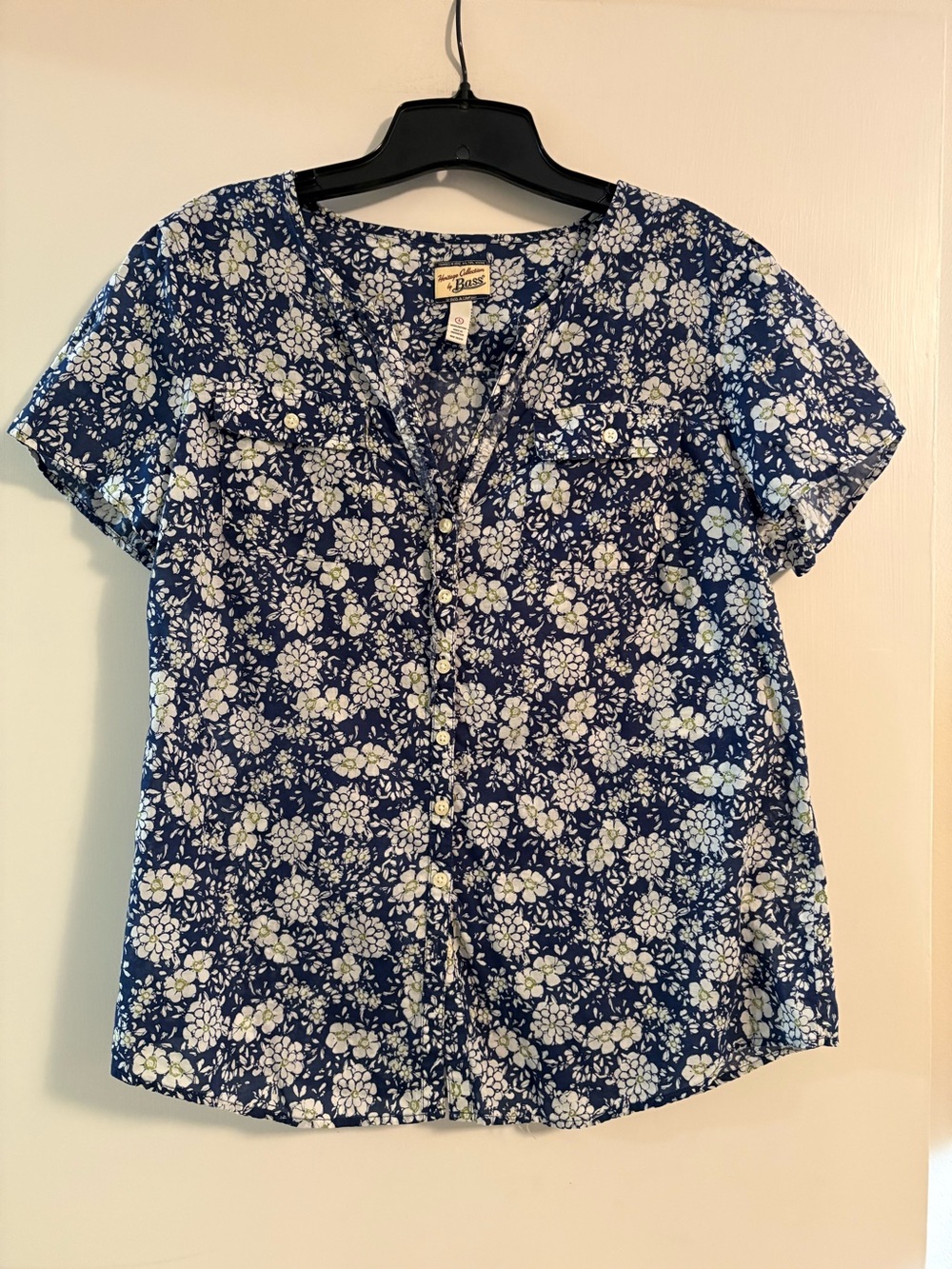 💙 Floral Navy Blouse